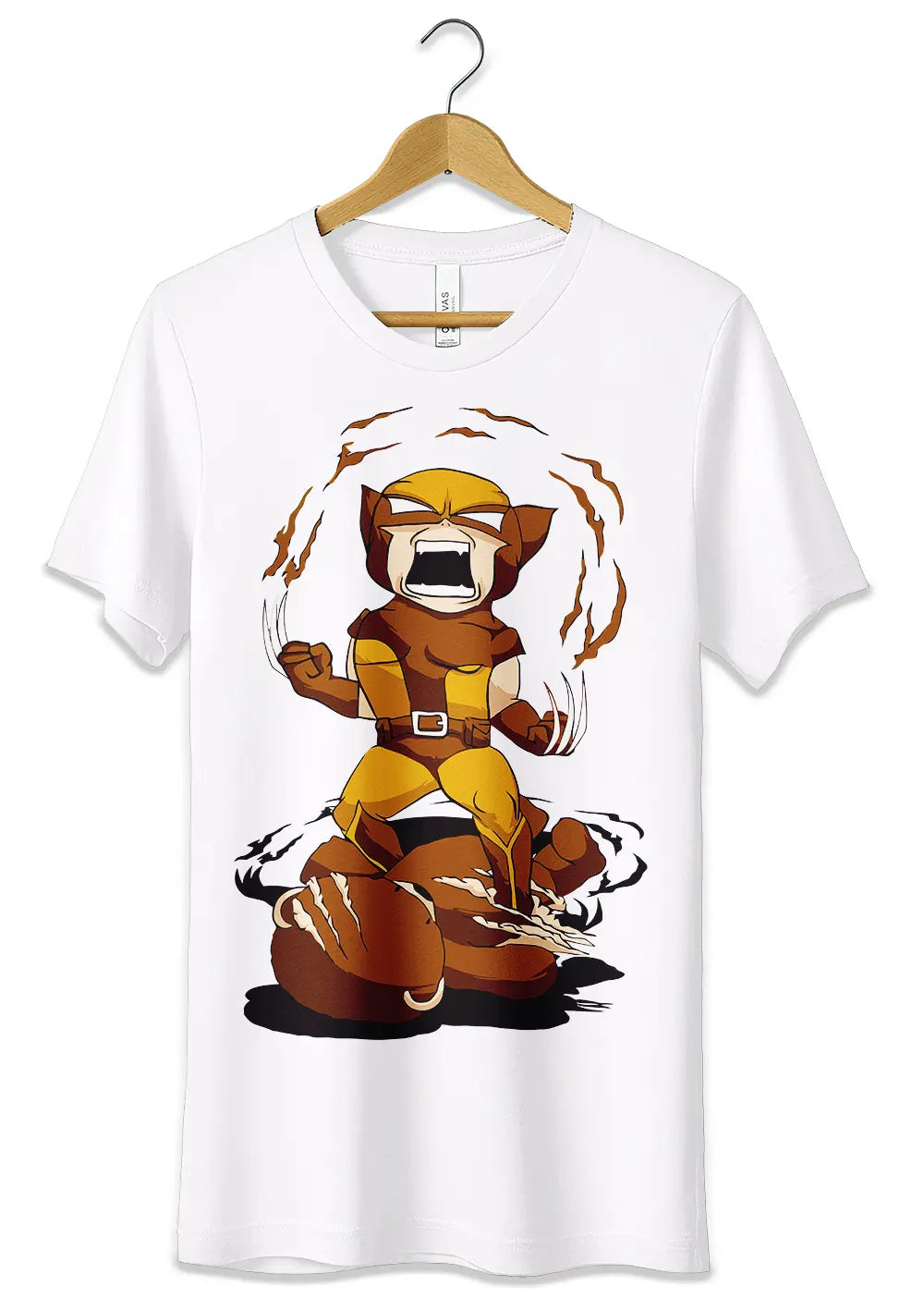 T-Shirt Maglietta Wolverine X-Men Cartoon Style