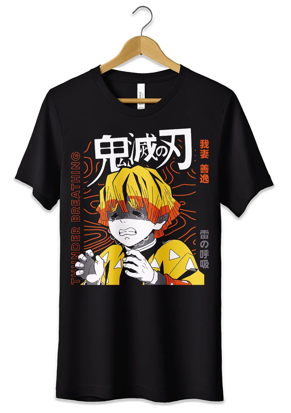 T-Shirt Maglietta Zenitsu Demon Slayer Anime Fans