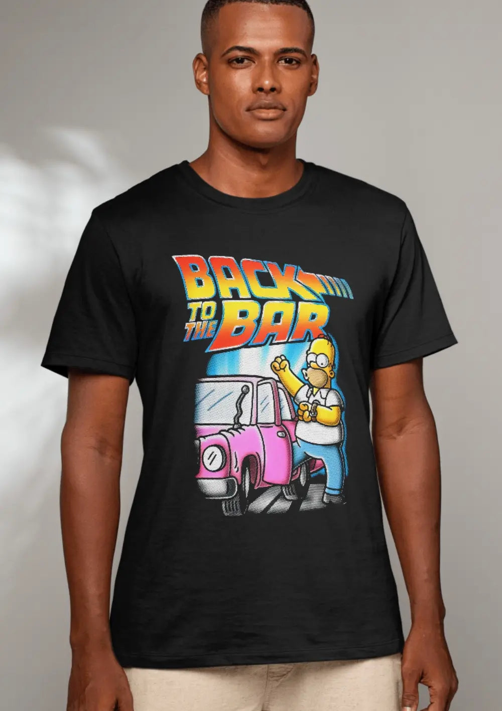 T-Shirt Maglietta Homer Simpson Back to the bar