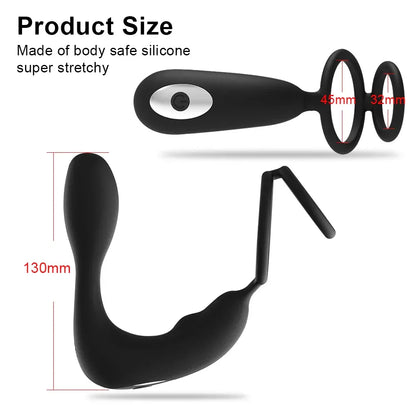 Waterproof Anal Plug for Men - Powerful Prostate Massager