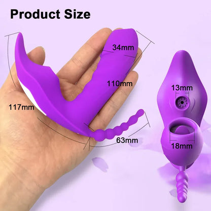 Wireless G-Spot Sucker & Clit Stimulator for Couples